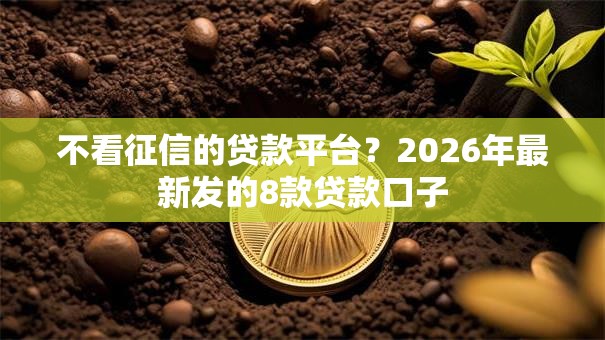 不看征信的贷款平台?2026年最新发的8款贷款口子 不看征信的贷款平台?2026年最新发的8款贷款口子
