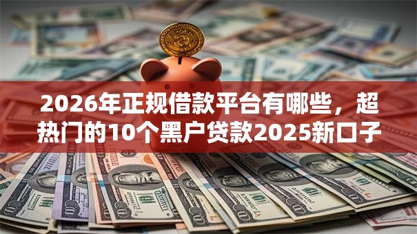 2026年正规借款平台有哪些，超热门的10个黑户贷款2025新口子推荐