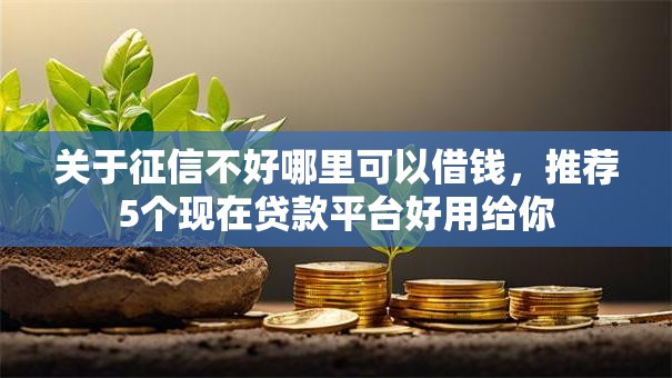 关于征信不好哪里可以借钱,推荐5个现在贷款平台好用给你 关于征信不好哪里可以借钱,推荐5个现在贷款平台好用给你