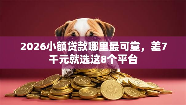 2026小额贷款哪里最可靠，差7千元就选这8个平台