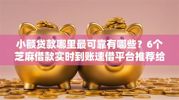 小额贷款哪里最可靠有哪些?6个芝麻借款实时到账速借平台推荐给你 小额贷款哪里最可靠有哪些?6个芝麻借款实时到账速借平台推荐给你