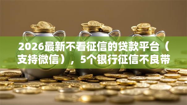 2026最新不看征信的贷款平台(支持微信),5个银行征信不良带不出来款还可以贷的平台无私分享 2026最新不看征信的贷款平台(支持微信),5个银行征信不良带不出来款还可以贷的平台无私分享