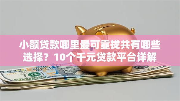 小额贷款哪里最可靠拢共有哪些选择?10个千元贷款平台详解 小额贷款哪里最可靠拢共有哪些选择?10个千元贷款平台详解