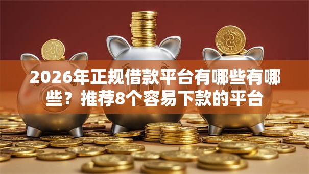 2026年正规借款平台有哪些有哪些？推荐8个容易下款的平台