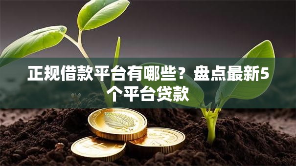 正规借款平台有哪些?盘点最新5个平台贷款 正规借款平台有哪些?盘点最新5个平台贷款