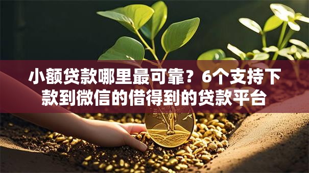小额贷款哪里最可靠?6个支持下款到微信的借得到的贷款平台 小额贷款哪里最可靠?6个支持下款到微信的借得到的贷款平台