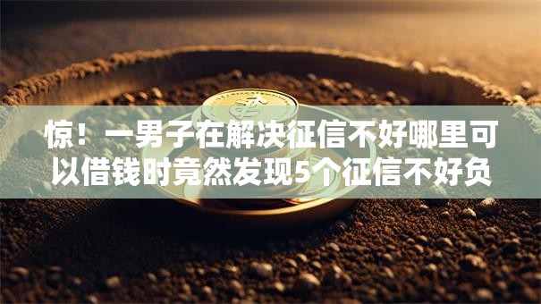 惊！一男子在解决征信不好哪里可以借钱时竟然发现5个征信不好负债高的软件，事后分享了出来