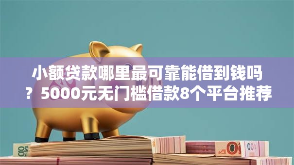 小额贷款哪里最可靠能借到钱吗？5000元无门槛借款8个平台推荐