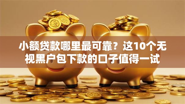 小额贷款哪里最可靠？这10个无视黑户包下款的口子值得一试