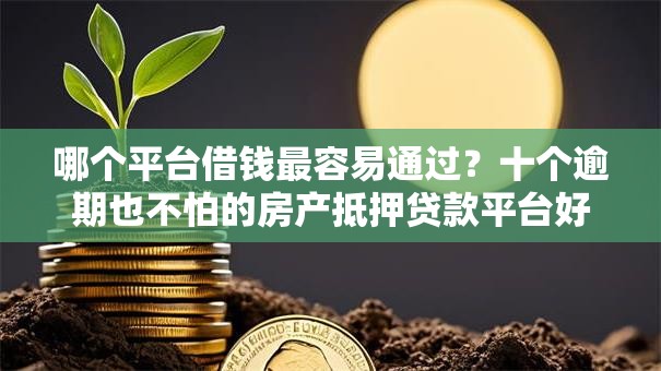 哪个平台借钱最容易通过？十个逾期也不怕的房产抵押贷款平台好