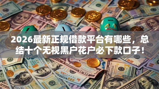 2026最新正规借款平台有哪些，总结十个无视黑户花户必下款口子！