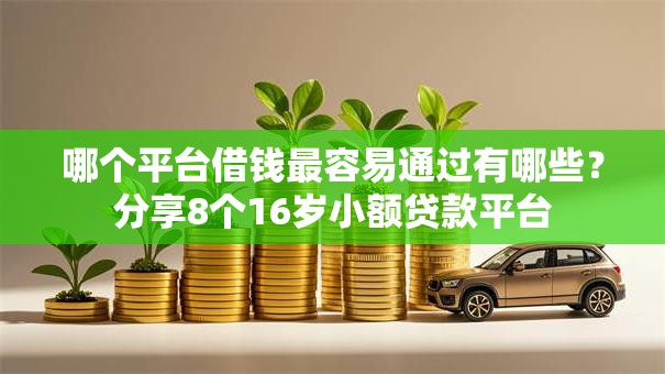 哪个平台借钱最容易通过有哪些？分享8个16岁小额贷款平台