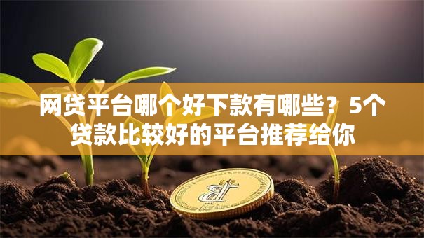 网贷平台哪个好下款有哪些？5个贷款比较好的平台推荐给你