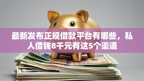 最新发布正规借款平台有哪些，私人借钱8千元有这5个渠道