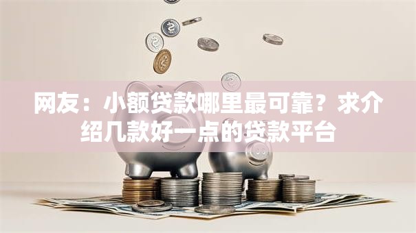 网友：小额贷款哪里最可靠？求介绍几款好一点的贷款平台