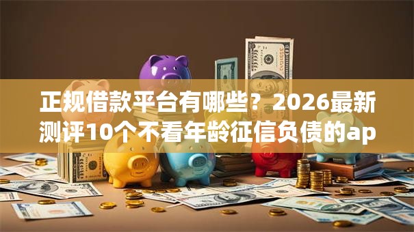 正规借款平台有哪些?2026最新测评10个不看年龄征信负债的app 正规借款平台有哪些?2026最新测评10个不看年龄征信负债的app