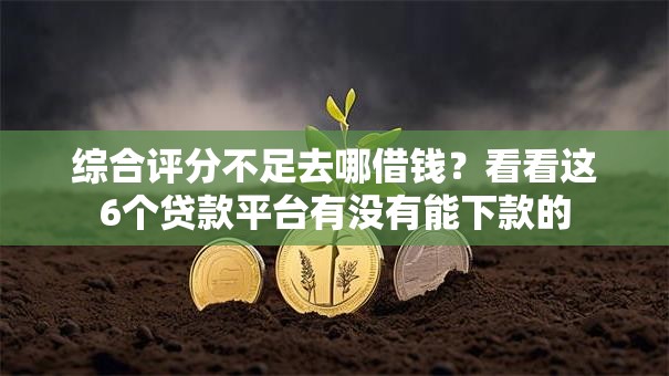 综合评分不足去哪借钱？看看这6个贷款平台有没有能下款的