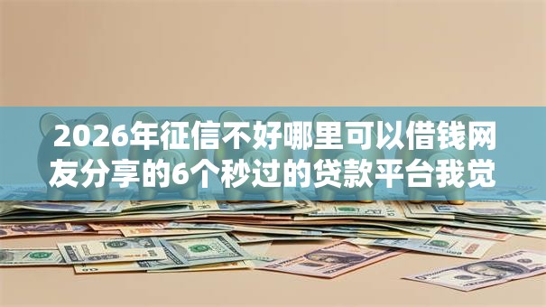 2026年征信不好哪里可以借钱网友分享的6个秒过的贷款平台我觉得不错！