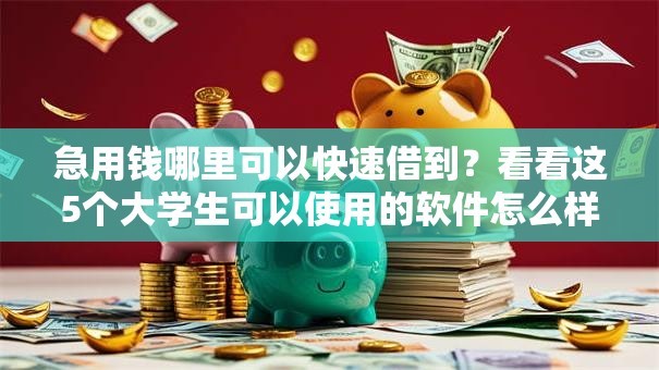 急用钱哪里可以快速借到？看看这5个大学生可以使用的软件怎么样