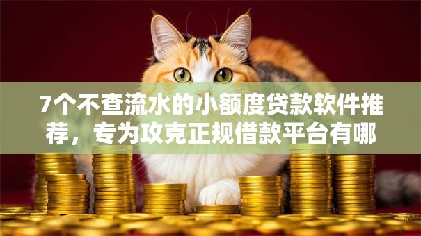 7个不查流水的小额度贷款软件推荐，专为攻克正规借款平台有哪些难题