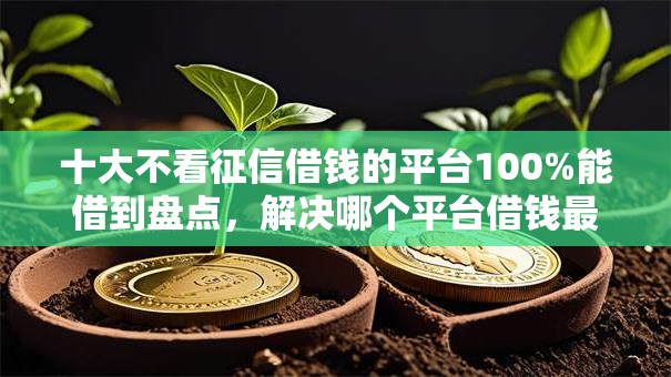 十大不看征信借钱的平台100%能借到盘点，解决哪个平台借钱最容易通过的问题