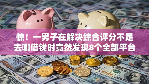 惊！一男子在解决综合评分不足去哪借钱时竟然发现8个全部平台都拒还能下款的平台，事后分享了出来