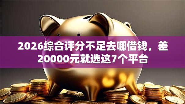 2026综合评分不足去哪借钱，差20000元就选这7个平台