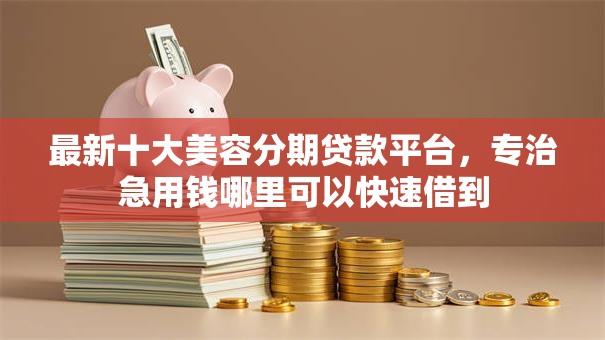 最新十大美容分期贷款平台，专治急用钱哪里可以快速借到