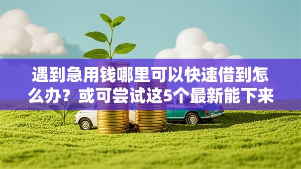 遇到急用钱哪里可以快速借到怎么办?或可尝试这5个最新能下来钱的口子 遇到急用钱哪里可以快速借到怎么办?或可尝试这5个最新能下来钱的口子