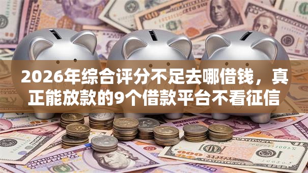 2026年综合评分不足去哪借钱，真正能放款的9个借款平台不看征信线上放款快推荐
