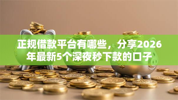 正规借款平台有哪些,分享2026年最新5个深夜秒下款的口子 正规借款平台有哪些,分享2026年最新5个深夜秒下款的口子