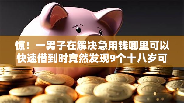 惊！一男子在解决急用钱哪里可以快速借到时竟然发现9个十八岁可以借钱的平台，事后分享了出来