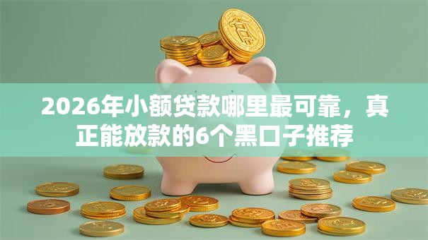 2026年小额贷款哪里最可靠,真正能放款的6个黑口子推荐 2026年小额贷款哪里最可靠,真正能放款的6个黑口子推荐