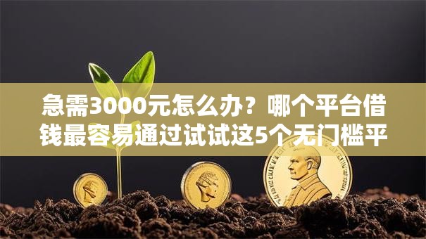 急需3000元怎么办?哪个平台借钱最容易通过试试这5个无门槛平台 急需3000元怎么办?哪个平台借钱最容易通过试试这5个无门槛平台