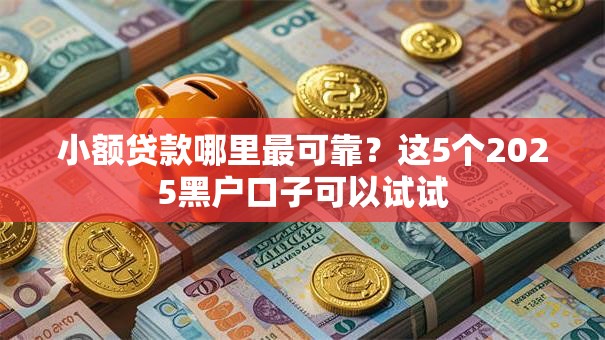 小额贷款哪里最可靠?这5个2025黑户口子可以试试 小额贷款哪里最可靠?这5个2025黑户口子可以试试