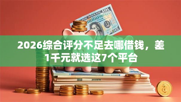 2026综合评分不足去哪借钱,差1千元就选这7个平台 2026综合评分不足去哪借钱,差1千元就选这7个平台