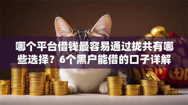 哪个平台借钱最容易通过拢共有哪些选择?6个黑户能借的口子详解 哪个平台借钱最容易通过拢共有哪些选择?6个黑户能借的口子详解