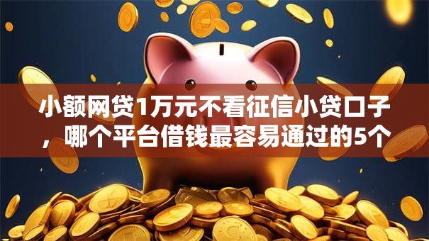 小额网贷1万元不看征信小贷口子，哪个平台借钱最容易通过的5个平台介绍