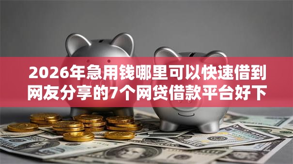 2026年急用钱哪里可以快速借到网友分享的7个网贷借款平台好下款我觉得不错！