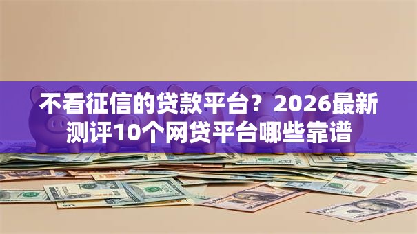 不看征信的贷款平台?2026最新测评10个网贷平台哪些靠谱 不看征信的贷款平台?2026最新测评10个网贷平台哪些靠谱