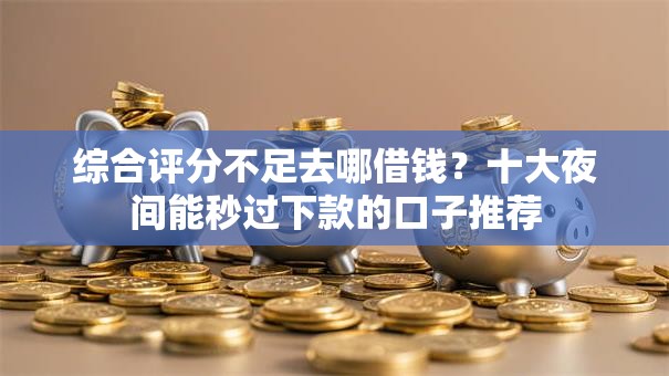 综合评分不足去哪借钱？十大夜间能秒过下款的口子推荐