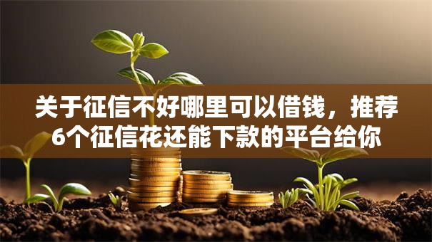 关于征信不好哪里可以借钱，推荐6个征信花还能下款的平台给你