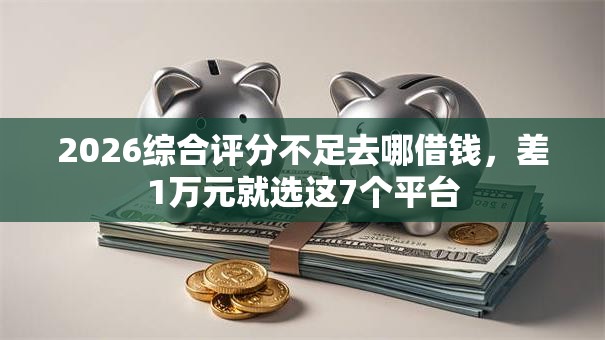 2026综合评分不足去哪借钱，差1万元就选这7个平台