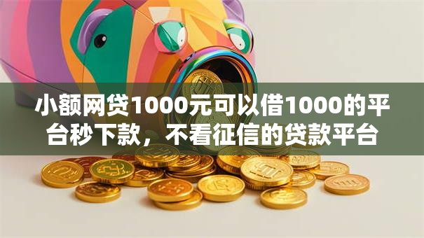 小额网贷1000元可以借1000的平台秒下款,不看征信的贷款平台的5个平台介绍 小额网贷1000元可以借1000的平台秒下款,不看征信的贷款平台的5个平台介绍