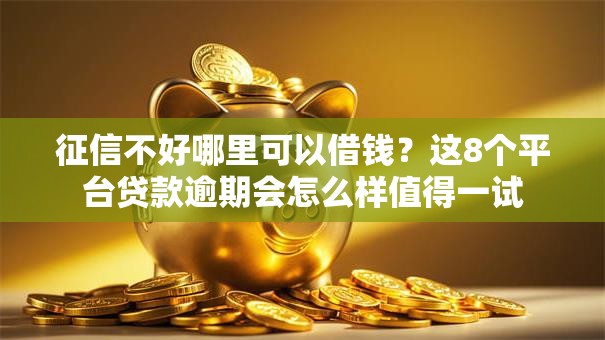 征信不好哪里可以借钱？这8个平台贷款逾期会怎么样值得一试