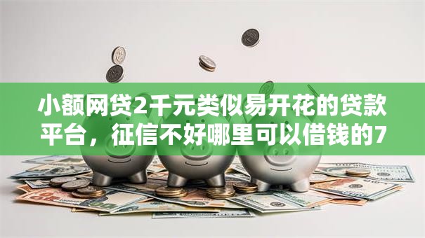 小额网贷2千元类似易开花的贷款平台，征信不好哪里可以借钱的7个平台介绍