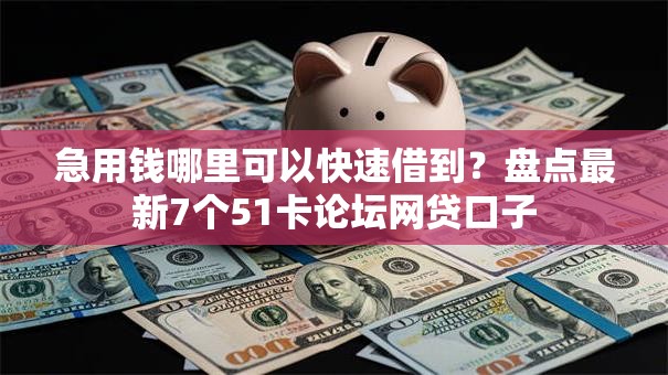 急用钱哪里可以快速借到?盘点最新7个51卡论坛网贷口子 急用钱哪里可以快速借到?盘点最新7个51卡论坛网贷口子