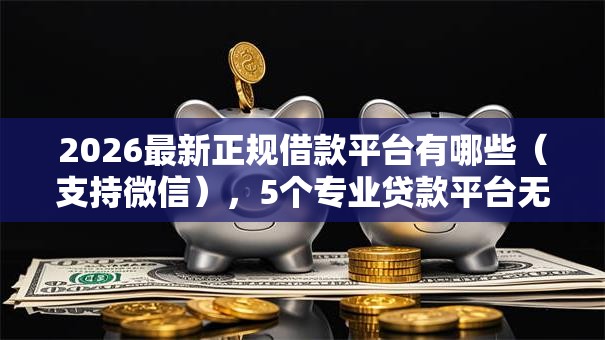 2026最新正规借款平台有哪些（支持微信），5个专业贷款平台无私分享