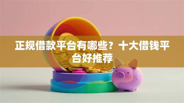 正规借款平台有哪些?十大借钱平台好推荐 正规借款平台有哪些?十大借钱平台好推荐