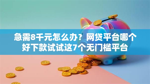急需8千元怎么办？网贷平台哪个好下款试试这7个无门槛平台